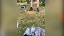 Video allegedly showing youths starting fires in Worden Park, Leyland