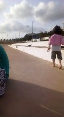 Beautiful baby girl playing with birds