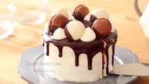 サンセバスチャン：生チョコケーキの作り方 Chocolate Chess Board Cake｜HidaMari Cooking