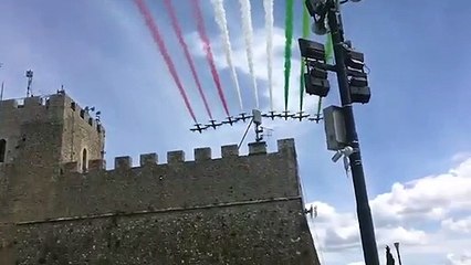 Frecce Tricolori a Napoli, Bari, Catanzaro, Potenza e Campobasso (28.05.20)