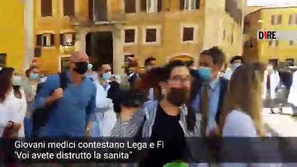 Roma – Giovani medici contestano Lega e FI (27.05.20)