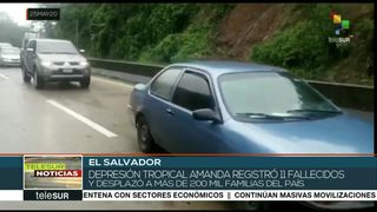 La tormenta Amanda provoca en El Salvador 11 muertes y daños severos