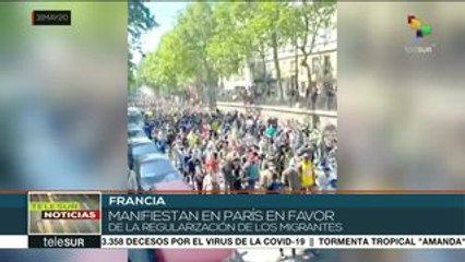 Liberan en Francia a manifestantes a favor de regularizar a migrantes