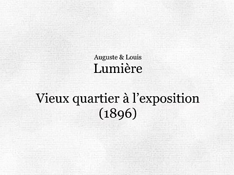 Vieux quartier à l’exposition (Barrio antiguo en la exposición) [1896]