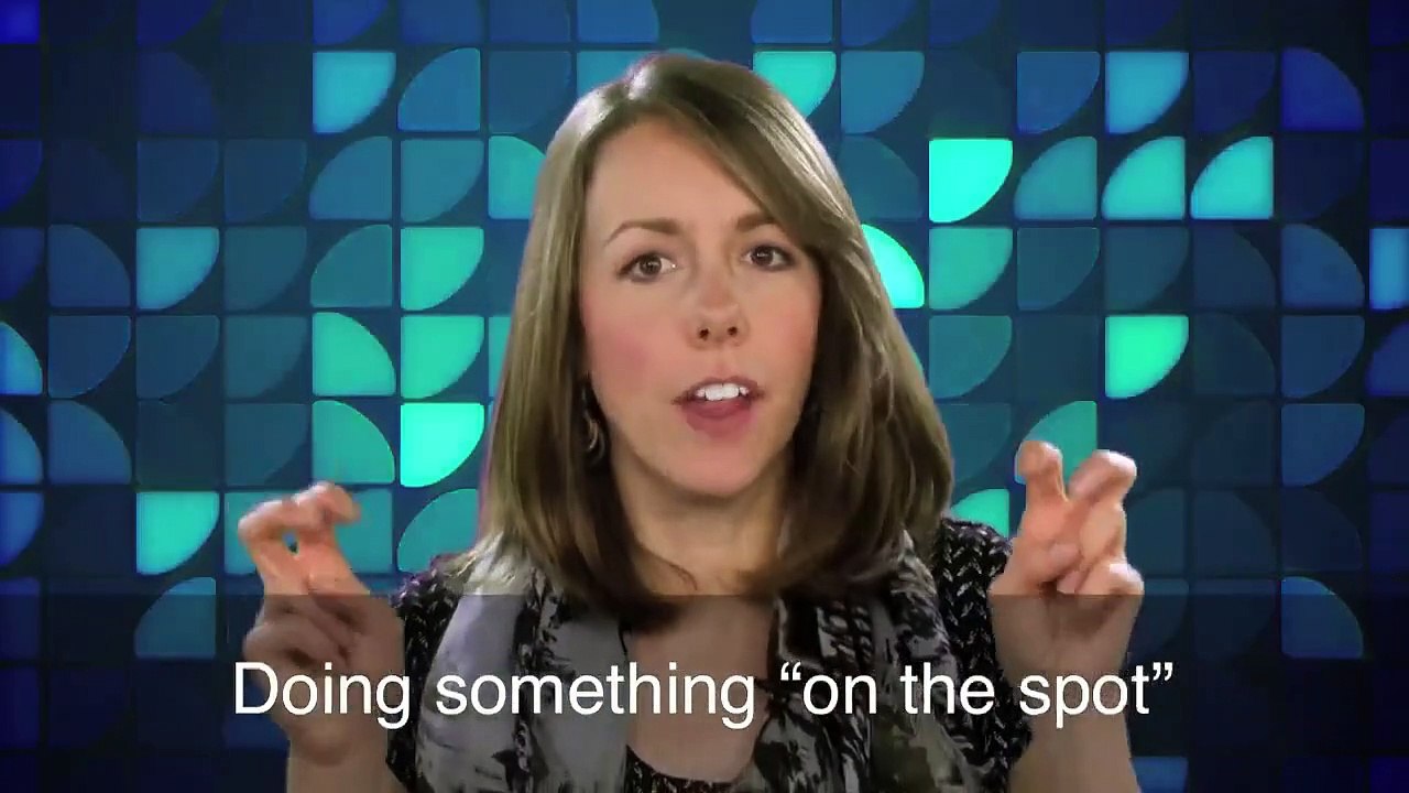 English in a Minute Put Someone on the Spot Dailymotion Video