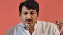 Manoj Tiwari slams AAP for spending money on advertisements