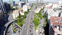 E-5 karayolunda trafik yoğunluğu