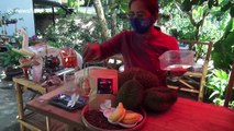 Durian fruit mixed with coffee is proving a hit with customers in Thailand