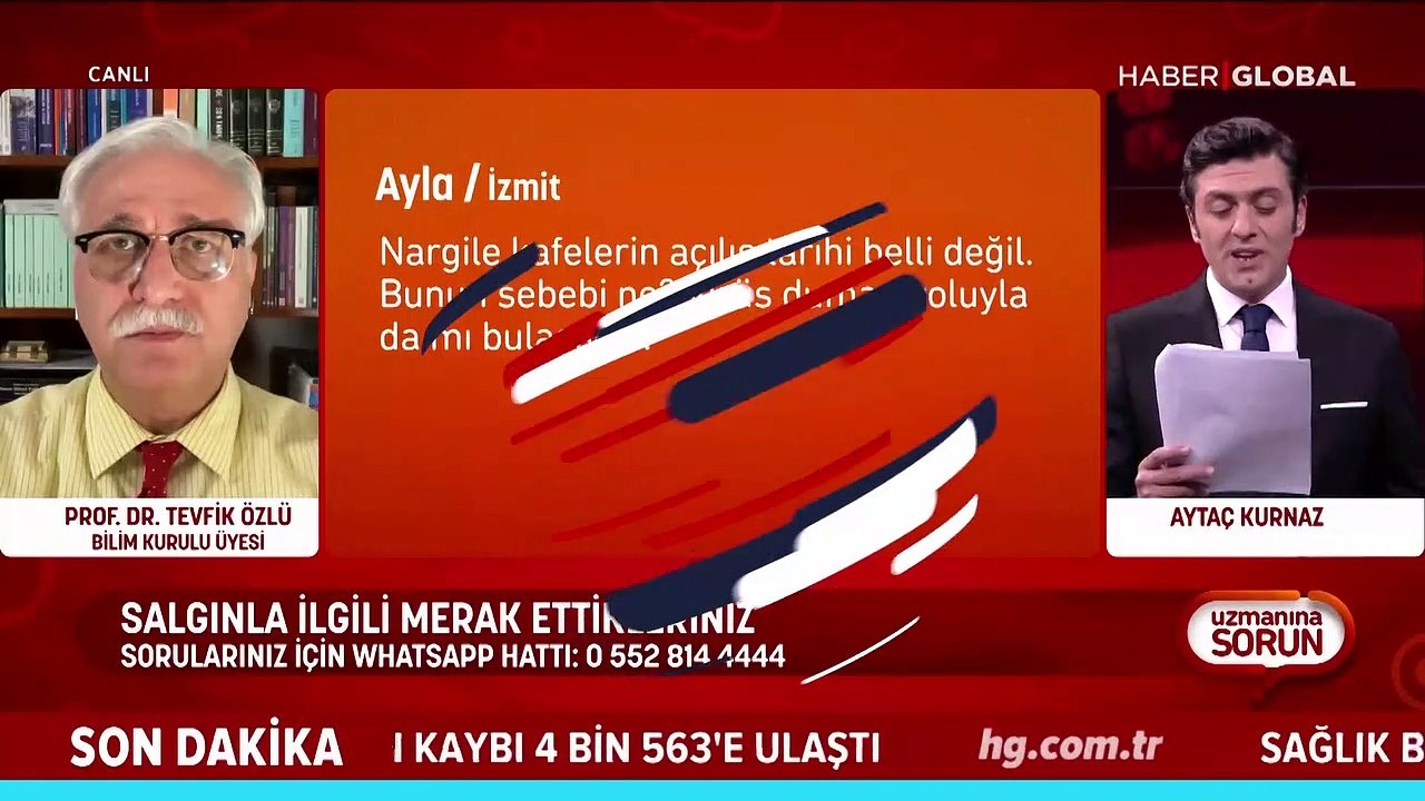 Bilim Kurulu Üyesi Prof. Dr. Tevfik Özlü'den "nargile" açıklaması: Çok fazla mikroorganizma ve bulaş var