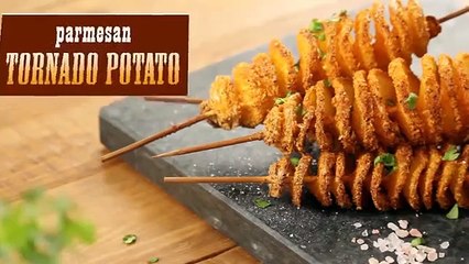 Parmesan Tornado Potato _ How Tasty