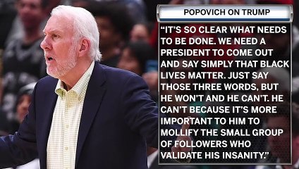 Gregg Popovich Sounds Off On Donald Trump, U.S. Government Brass