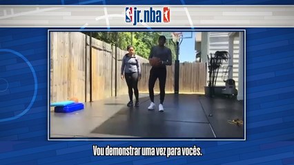 Jr. NBA at Home Workout Clip - Langston Galloway (Portuguese Subtitles)