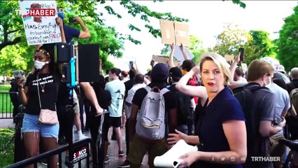 ABD'li polisler basını hedef aldı, TRT World muhabirleri yaralandı