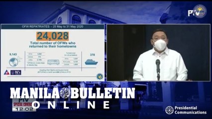 Palace: 24,028 OFWs have returned to their hometowns