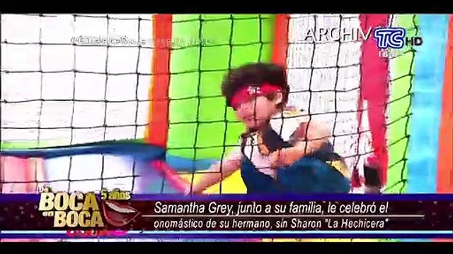 Samantha Grey recuerda que hace cinco años le celebra el cumpleaños a su hermano menor