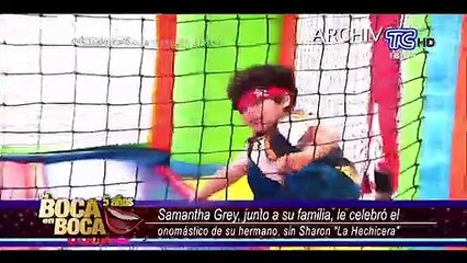 Samantha Grey recuerda que hace cinco años le celebra el cumpleaños a su hermano menor