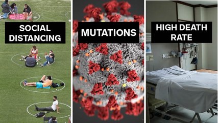 2 truths and a lie about the coronavirus about social distancing, mutations, and death rates