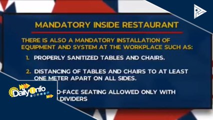 Mga restaurant, magbubukas na sa June 16