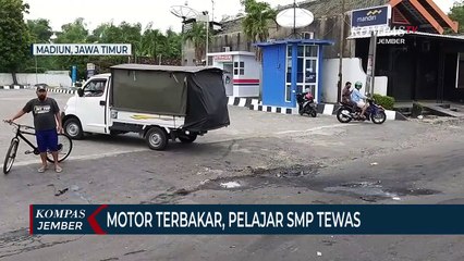 Motor Terbakar, Pelajar SMP Tewas