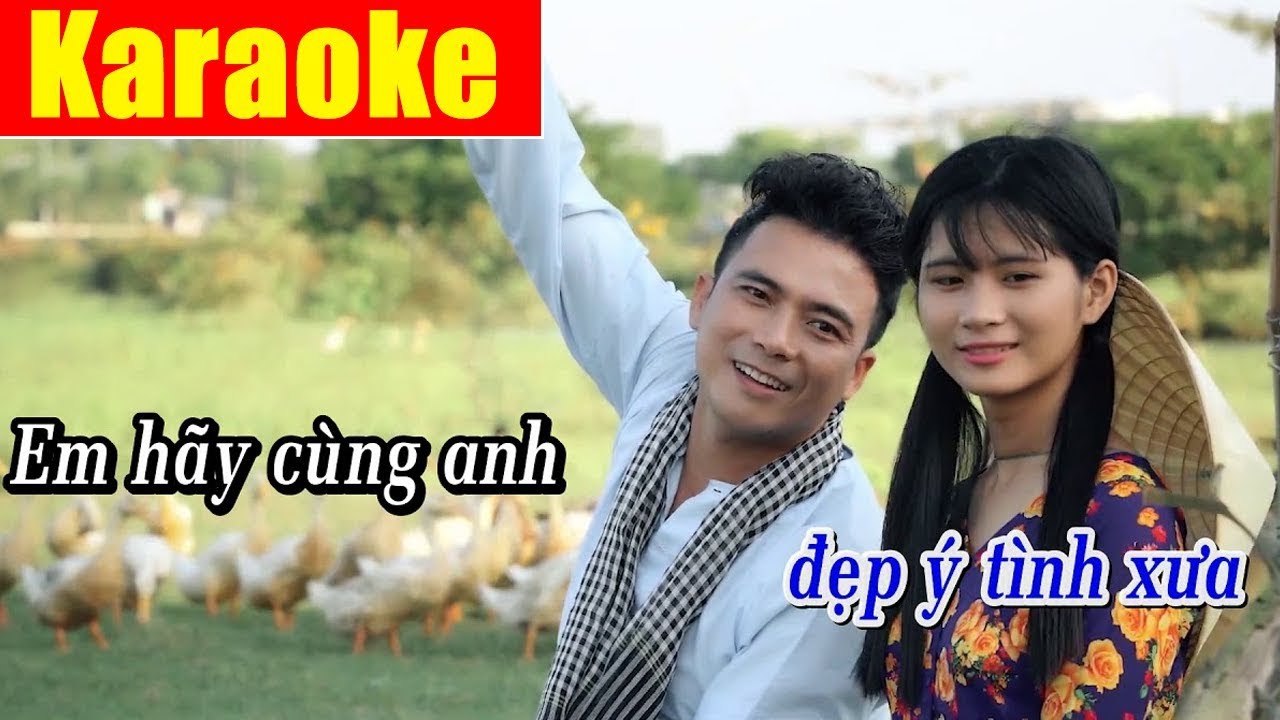Karaoke  Con Đê Chung Tình - Lê Sang