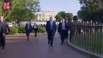 Trump'ın tepki çeken yürüyüşünü yayınladılar
