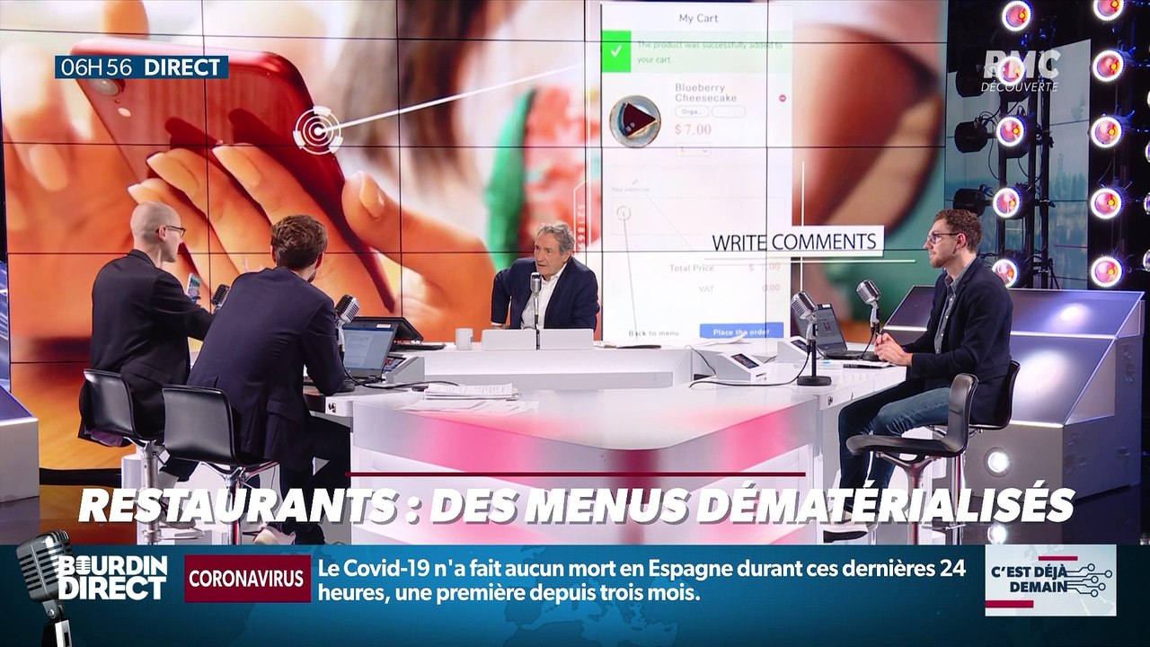 La chronique d'Anthony Morel : Restaurants, des menus dématérialisés - 02/06