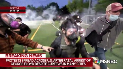 Mort de  George Floyd - A Seattle, une journaliste de la chaîne NBC est touchée en plein direct et évacuée par les services de sécurité