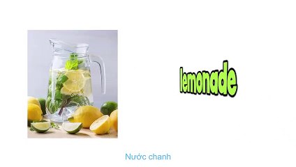 Foods and drinks in English