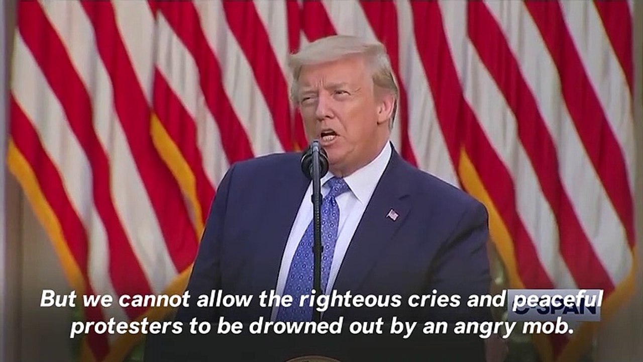 George Floyd Death: Trump Outlines Military Action In First Address To End Unrest
