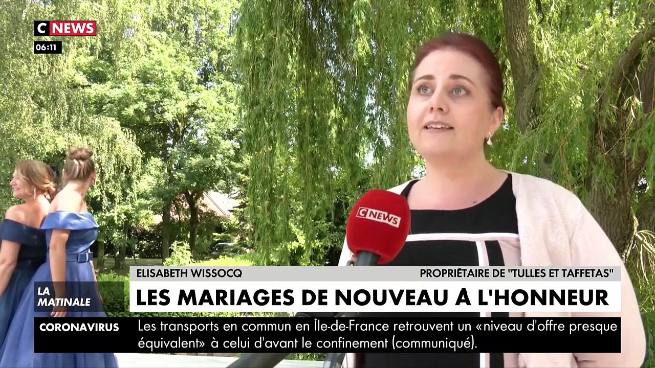 Avec le déconfinement, les futurs mariés peuvent reprendre les préparatifs de leur mariage qui avaient été suspendus en raison du Covid-19 - VIDEO