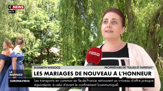 Avec le déconfinement, les futurs mariés peuvent reprendre les préparatifs de leur mariage qui avaient été suspendus en raison du Covid-19 - VIDEO