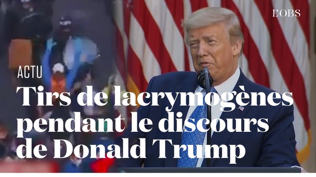 Pendant le discours de Trump, pluie de lacrymogènes devant la Maison-Blanche