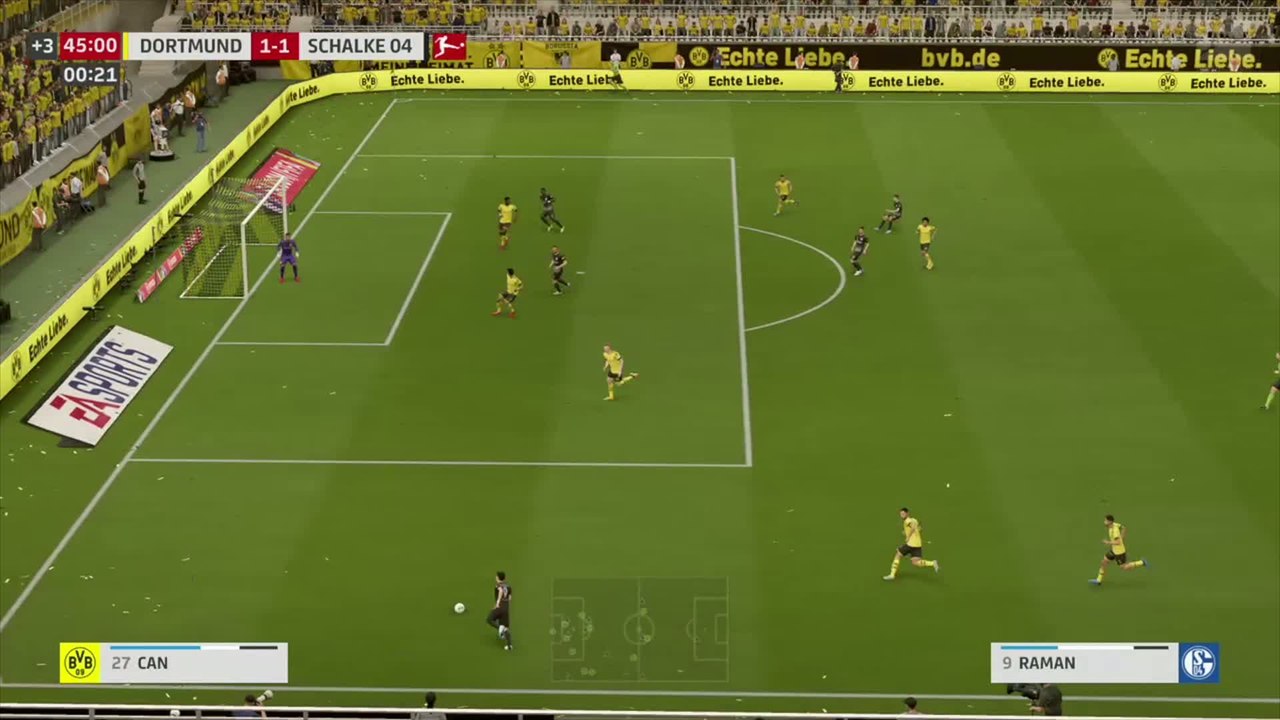 Borussia Dortmund - Schalke sur FIFA 20 : résumé et buts (Bundesliga - 26e journée)