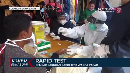Pemkab Lakukan Rapid Test Warga Pasar