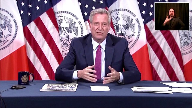 'Not acceptable' for police to drive into a crowd, says NYC Mayor Bill de Blasio