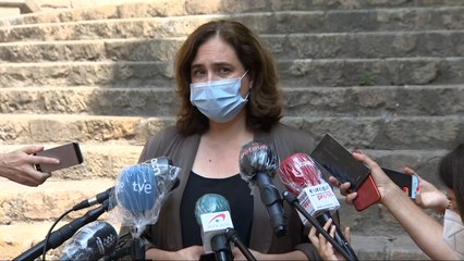 Colau hace un llamamiento a respetar las medidas de seguridad