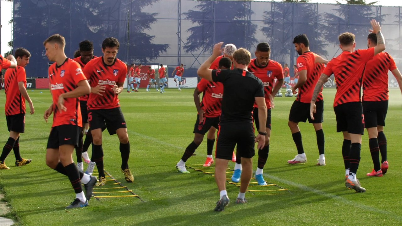 El Atlético continúa con los entrenamientos para la vuelta de LaLiga