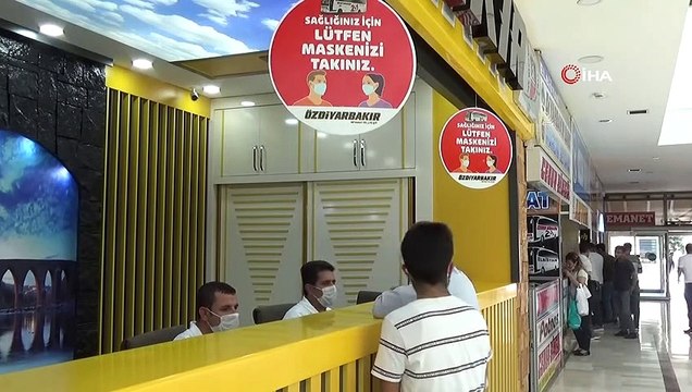 Kısıtlama kalktı, Diyarbakır otogarında yoğunluk arttı