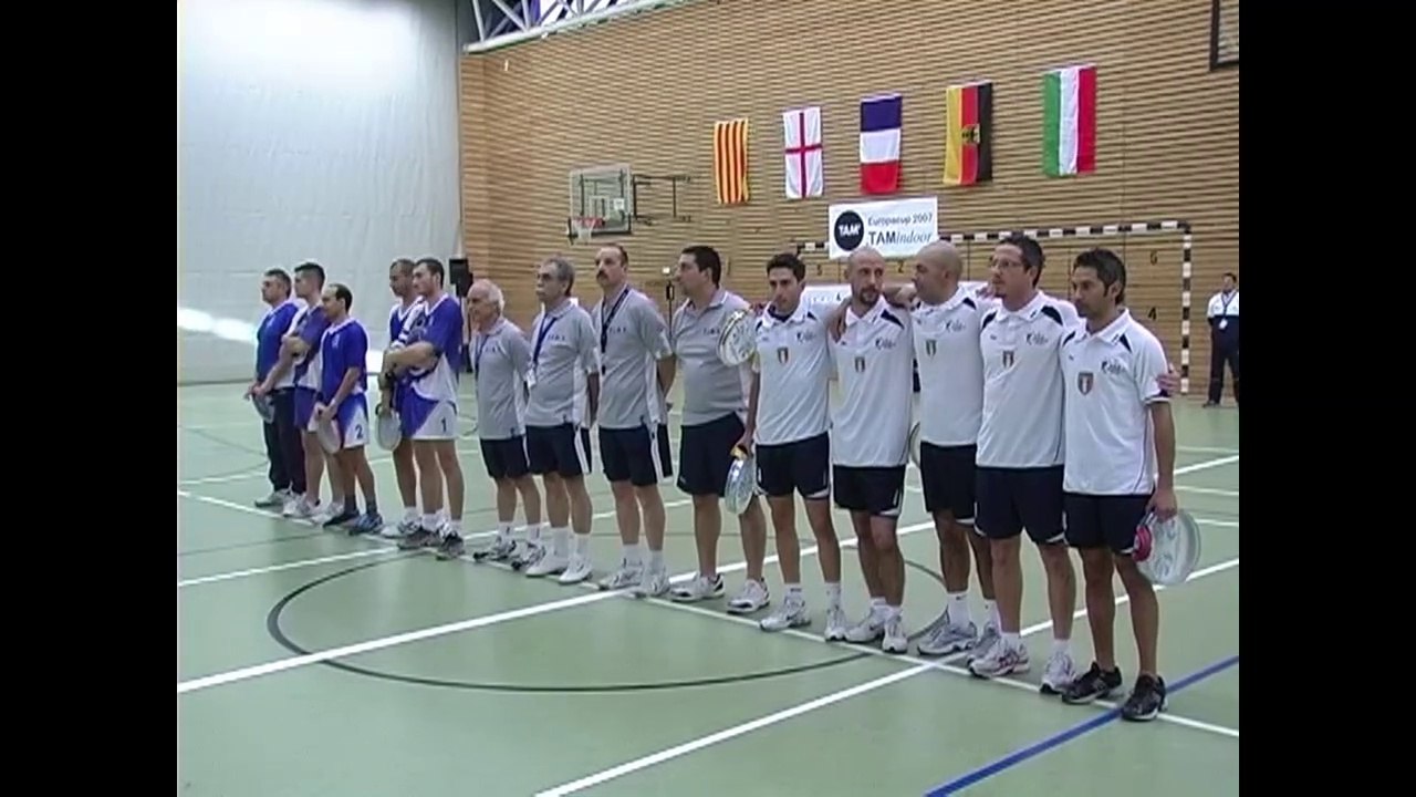 RAGUSA - PENNES MIRABEAU  (Final men)  14th European Cup Tamburello Indoor Koln 2007