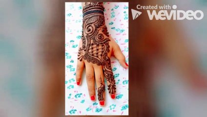 Back hand beautiful henna design - Simple and easy mehndi designs for hands