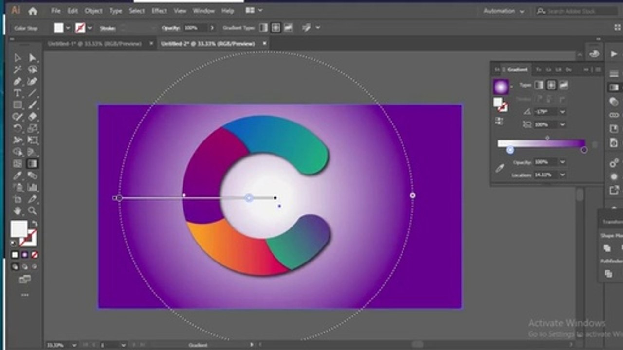 #logo_#3D_logo_letter_logo_design_tutorial_|_Letter_logo_design_using_shape_tool_|Adobe_Illustrator