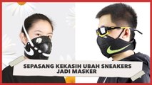 Gokil! Pasangan Ini Ubah Sneakers Mahal Jadi Masker