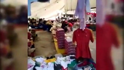 İstanbul'da sağanak; Pazar yerini sel vurdu!