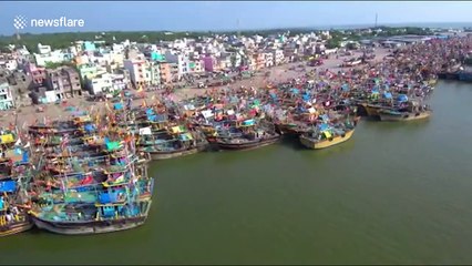 Boats anchored and safety teams assembled as western India braces for Cyclone Nisarga
