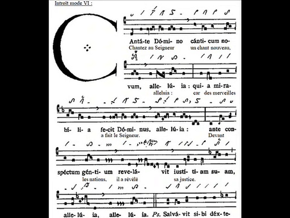 Introitus Cantate Domino, Dominica V Paschae