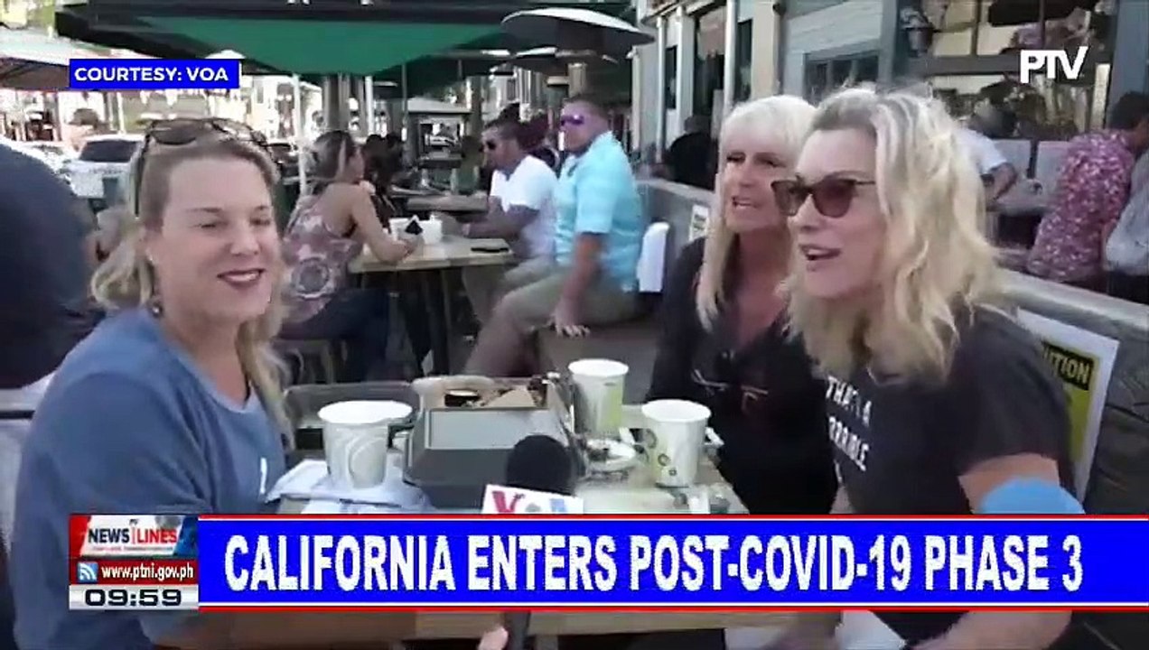 GLOBAL NEWS: California enters post-CoVID-19 phase 3