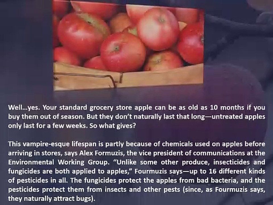 An Apple Can Last up to 10 Months