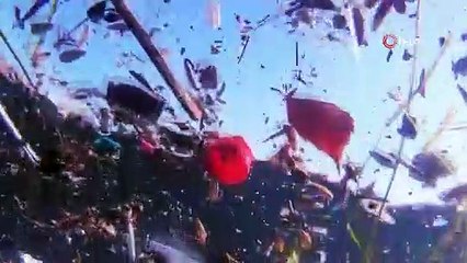 Korona virüs günlerinde İstanbul Boğazı maske ve eldiven doldu