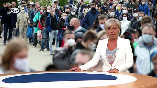 Протесты в Беларуси на фоне ареста блогера Тихановского и беспорядки в США. DW новости (01.06.2020)
