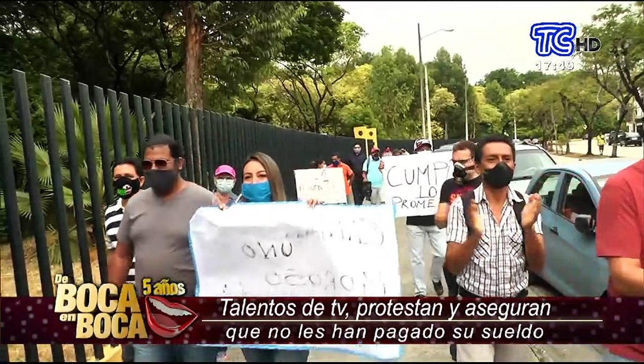 Talentos de TV protestan y aseguran que no les han pagado sus sueldos (2)